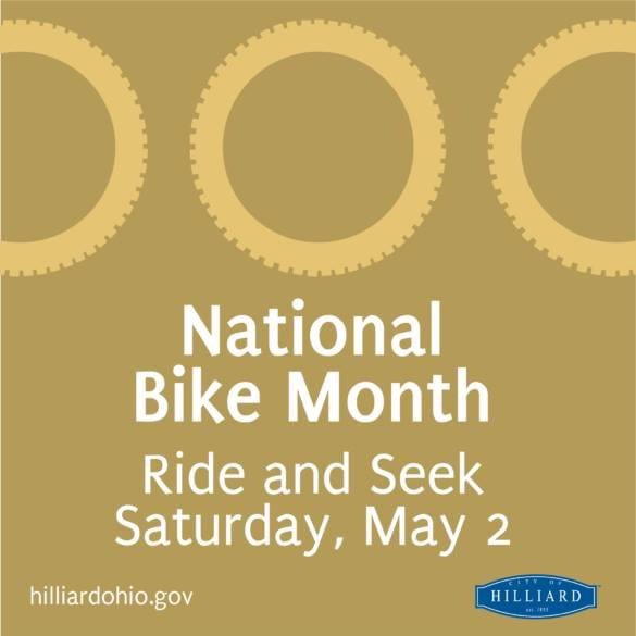 HilliardGov's tweet photo. The golden tires are ready, are you? Ride and Seek starts now! 

Tires will be hidden:

• On a portion of Heritage Rail Trail

• Heather Ridge Park

• Darby Glen Park

• Tinapple Park

• Hilliard's Station Park

• Hilliard East Park

Good luck!

#NationalBikeMonth https://t.co/1Zs5WkYBxh