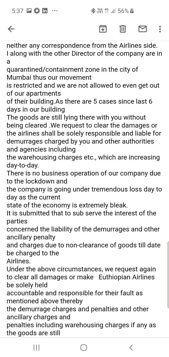 ChandurMoriani's tweet photo. @EthiopiaMumbai @flyethiopian @accsahar @accmumbai @nsitharaman @HardeepSPuri @Ministry_CA @jayantsinha @DGCAIndia @MoCA_GoI   please read the entire letter to understand the suffering https://t.co/zfwSavPoa0