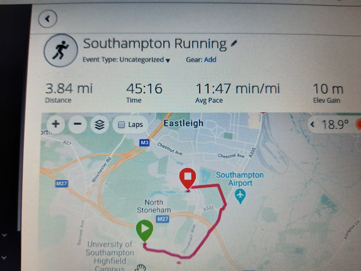 @Melanie28771979 @kimthorned @ChrisEd23848878 @Daniib10 @ianmullers @s1hibbs @HIOWCRCBarbara @hiowcrcsharon @LinOrman1 @SJowl Challenge completed today. Running not my thing but for our nhs heroes worth every step, back to the bike tomorrow! Map incomplete but run was not! Donation done. Challenge @HBerington, @bearfacetheatre and my whatsapp family, trainers on guys!