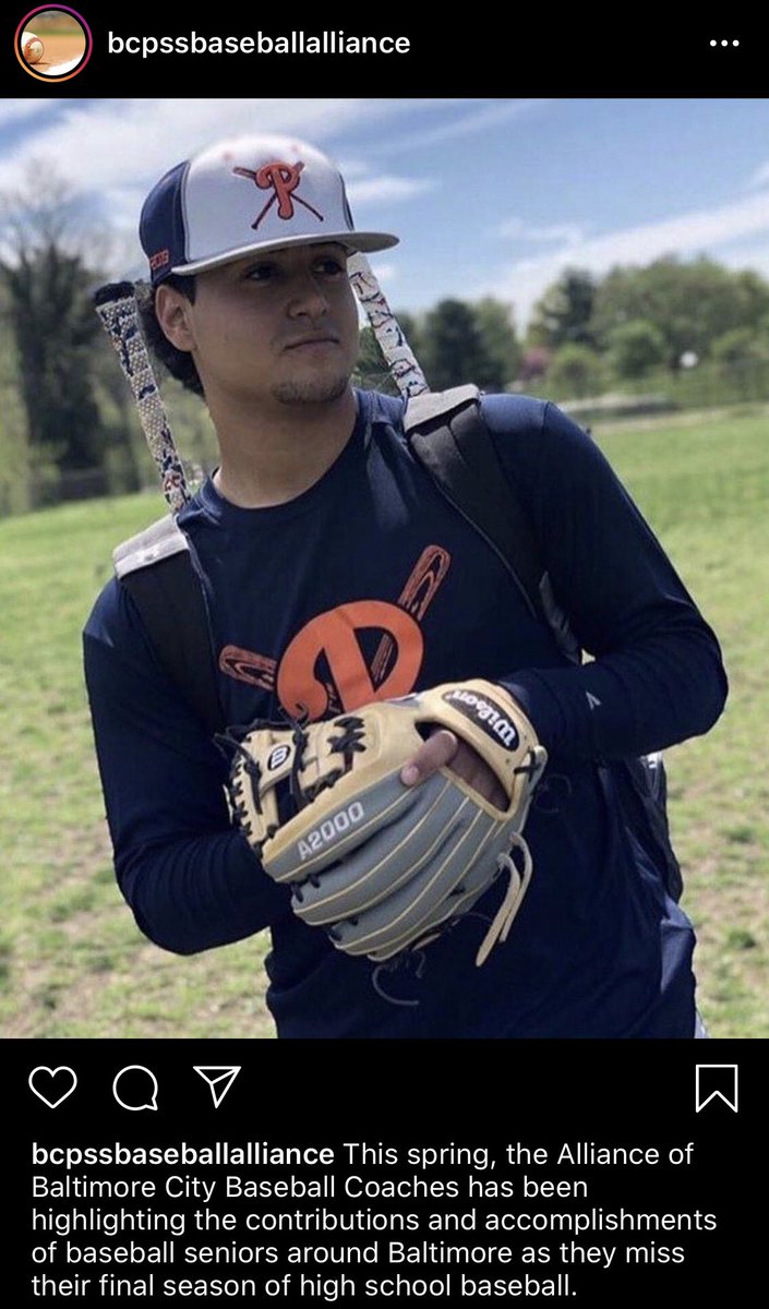 BCPSSBaseball's tweet photo. This spring, @BcpssAthletics Baseball Coaches have been highlighting the accomplishments of baseball seniors as they miss their final season of high school baseball. 

Today is our 28th #BCPSSBaseballSeniorSpotlight, and it is Gary Hallmen of Poly. From Coach Goodwin: https://t.co/XzB6u22opA