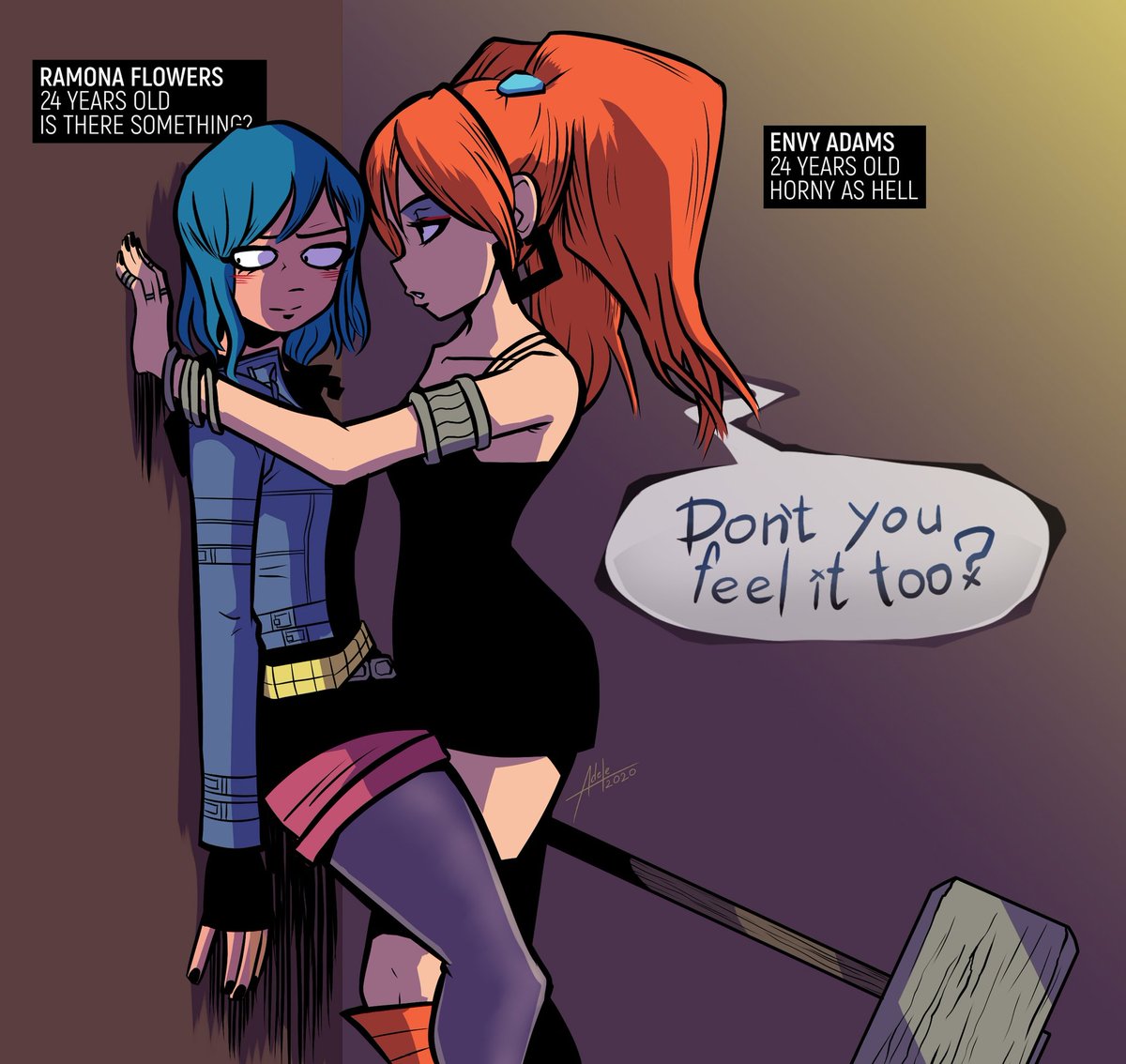 AdeleGromova's tweet photo. Ramona + Envy 🖤
#scottpilgrim #ramonaflowers #envyadams
#agdesign #adelegromova
#art #digitalart https://t.co/roPbXjCl6Z