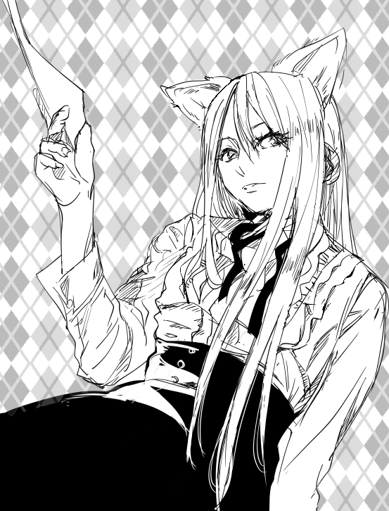 @noir_118 2番。遥か前に流れちゃって残念だったので、今度みんなで飲みにでも行きましょうー。なさってたコス軽率にイラスト化してみた賄賂です( ˘ω˘ )