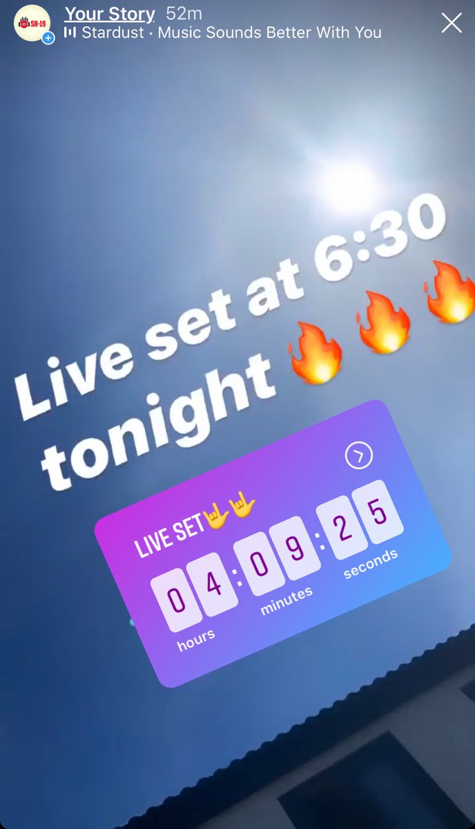Live DJ set over on Instagram at 6.30pm
@SR19_music

#DJs #StayHome