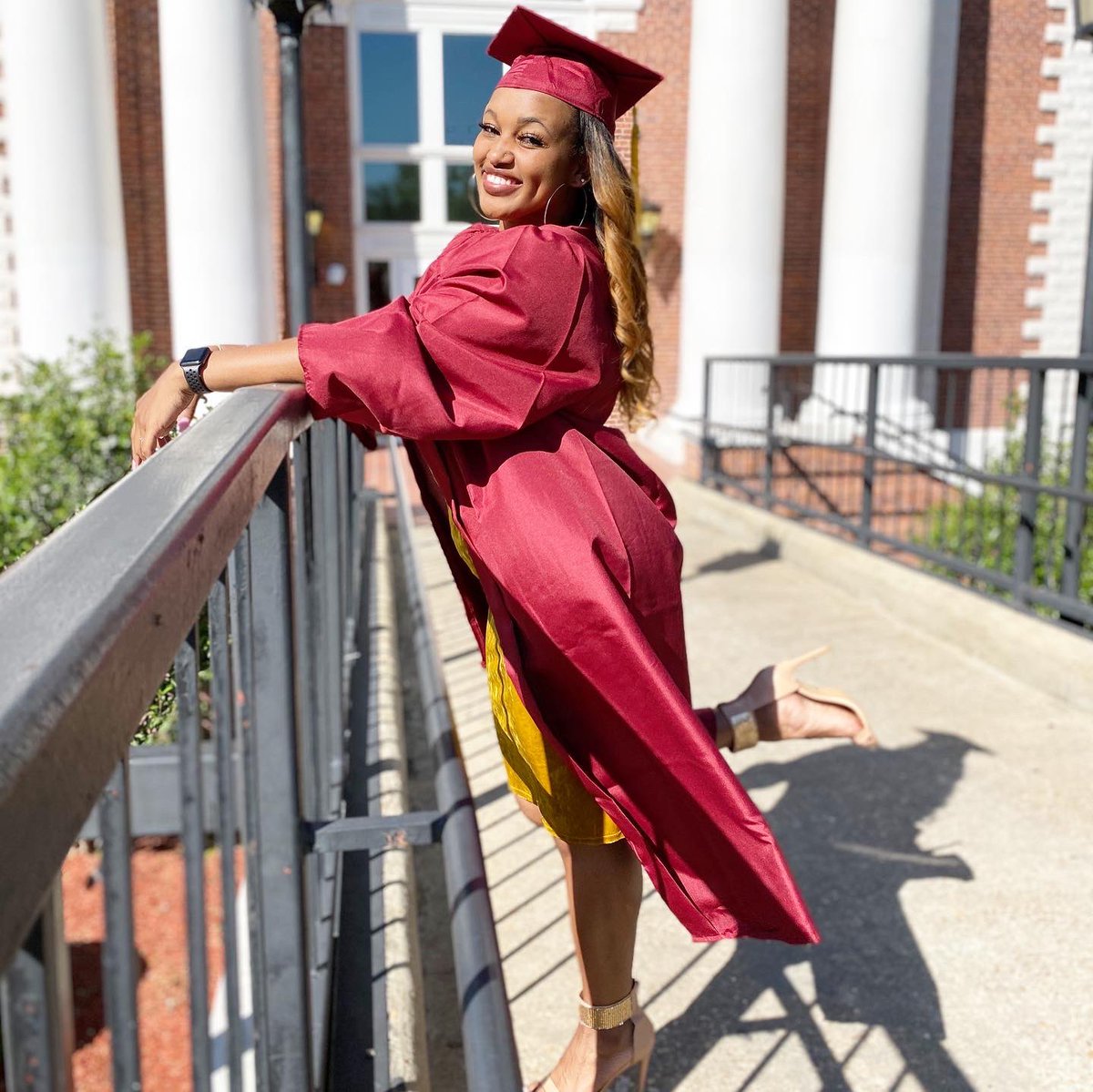 tuskegee_WBB's tweet photo. Today we recognize two amazing young women! Senior post player Teja Finley and former SIAC all conference standout Jade Wilson @_jadevictoriaaa graduate from the ILLUSTRIOUS TUSKEGEE UNIVERSITY!!!! 👩🏾‍🎓🎓🎉Congratulations ladies! We are sooooo proud of you!!! https://t.co/dh4xBtHaKK