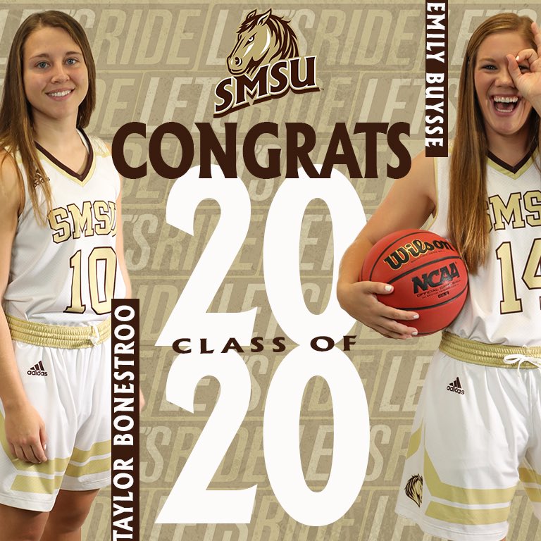 SMSUWomensHoops's tweet photo. Congratulations, graduates! 🎓🐴

Special congrats and thank you to our seniors, @buysanation and Taylor! https://t.co/OMjPORHJxN