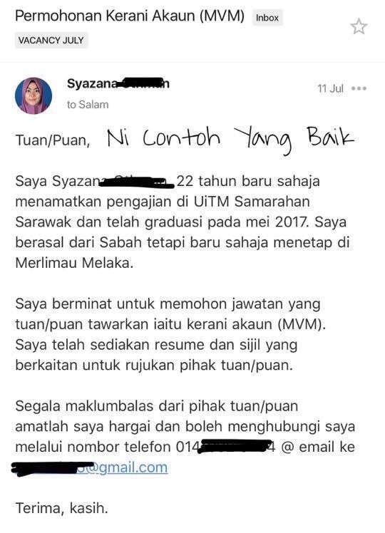 Work Co Resumemurah Auf Twitter Contoh Dalam Bahasa Melayu