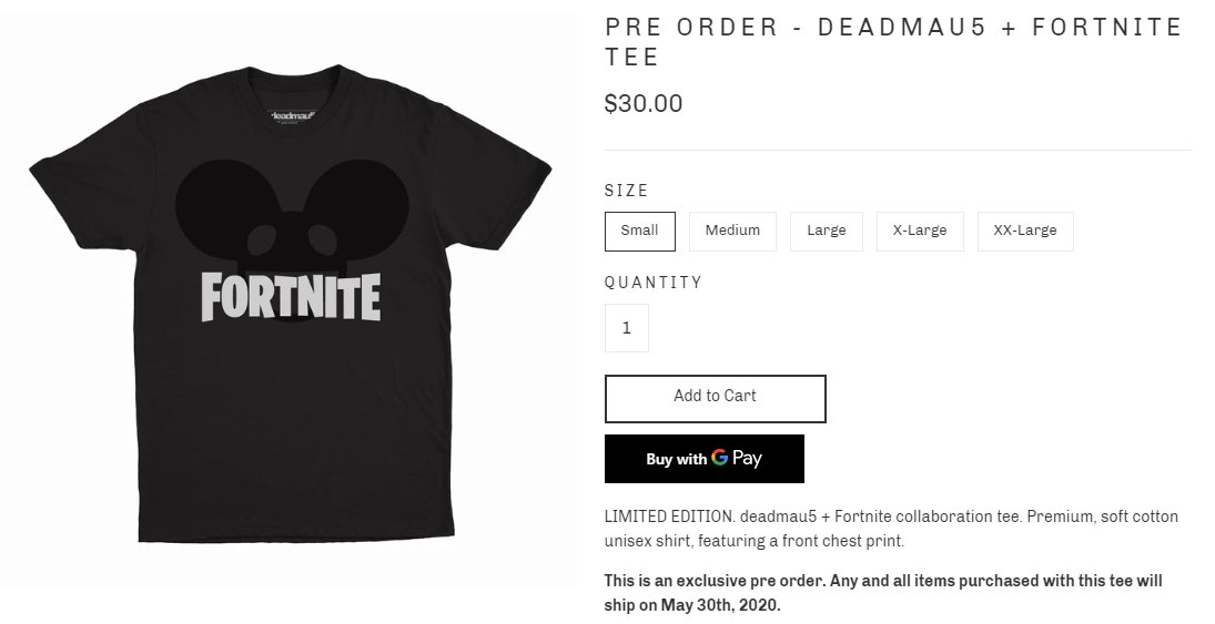 Ifiremonkey On Twitter Deadmau5 Has A Single 30 Fortnite X Deadmau5 T Shirt You Can Pre Order On His Site Https T Co D3q72p42bv Deadmau5 Fortnite Site Twitter.com Deadmau5 Fortnite Site Twitter.com Ifiremonkey On Twitter Deadmau5 Has A Single 30 Fortnite X Deadmau5 T Shirt You Can Pre Order On His Site Https T Co D3q72p42bv