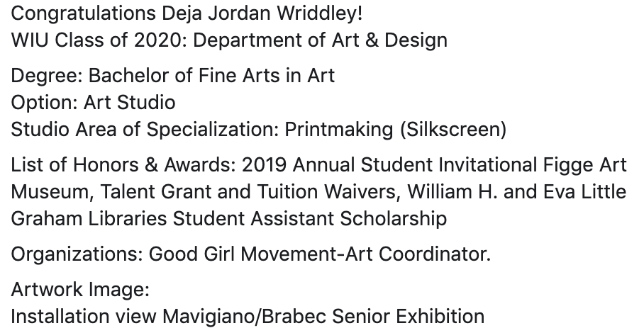 WIU Art & Design tweet media