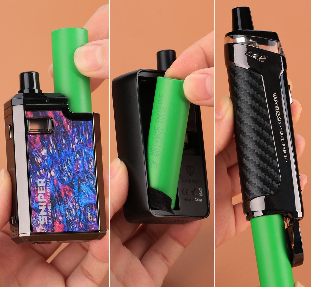 HeavenGiftsCom's tweet photo. Which is the best way to install your battery? Top, side, or button οΌ
#HotcigSniper
#ThingvapeZeta
#TargetPM80SE
.
#heavengifts #Hotcig #thinkvape #vaporesso #podkit #vape #vapenation #podmod
Warning: This product contains nicotine. Must be legal vaping age in your country. https://t.co/5VmKtIoofY