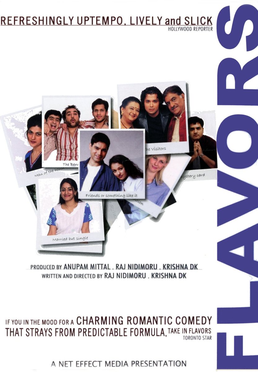  #Flavors (2003) by  @rajndk.Feat.  @reefkarim Anjan Srivastav, Bharati Achrekar  @PoojaKumarNY Rishma Malik, Anupam Mittal, Jicky Schnee and Sireesha Katragadd. Link  @rajnidimoru  @krishdk