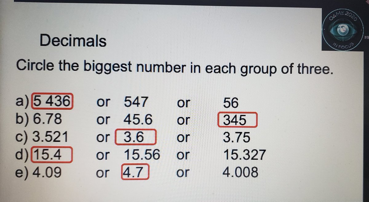 ErmaLuis1's tweet image. Understanding student misconceptions will help us differentiate between a counting, quantity, operations, and computation areas of need.
Where do you see the misconception in these two examples #WCDSBmath?
#OAME2020 @msbjacobs