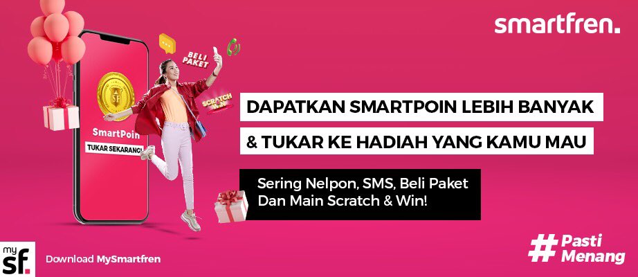 smartfrenworld's tweet photo. Rajin nelpon? Sering SMSan? Rutin beli paket? Ayoklah ikutan "Scratch & Win" di aplikasi MySmartfren buat dapetin jutaan #SmartPoin yang bisa ditukerin ke hadiah keren!
Hadiahnya ada Drone DJI, dan masih banyak lagi! Klik di https://t.co/jIhznS8KVl
#KuotaAntiWasWas #PastiMenang https://t.co/zBxaBujXFh