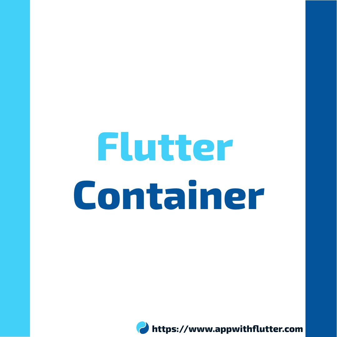 follow2vivek's tweet image. Learn everything about Flutter Container widget at 👉 appwithflutter.com/flutter-tutori…
Follow to @appwithflutter for daily Flutter updates.
.
.
.
#flutterdev #appwithflutter #androidapp #iosde
#androiddevelopment #ReactNative #mobileapp #dart #flutter #programming #Developer