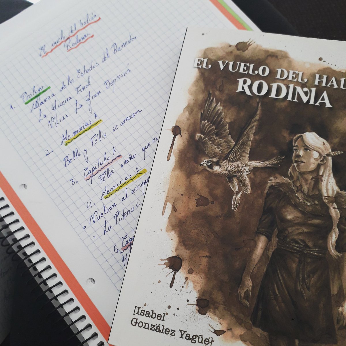 IsabelGlezYague's tweet photo. Toca desgranar a conciencia #ElVueloDelHalcon #Rodinia, solo así podré escribir la segunda parte de la saga,que se llamará #Pannotia, sin que haya deslices en el argumento
¿Vosotros habéis encontrado fallos de argumento en segundas y sucesivas partes de una saga?
Os oigo...🧐😁 https://t.co/0L3jRQTQK8