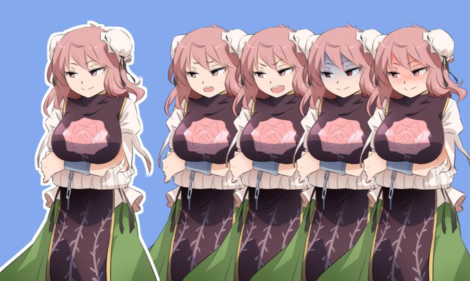 立ち絵華扇ちゃんと萃香ちゃん^o^ 