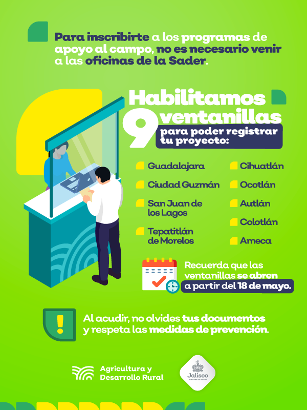 AlbertoEsquerG's tweet photo. A partir del 18 de mayo, se abrirán las ventanillas para que puedas inscribirte en los programas de apoyo al campo. 

Recuerda llevar tu expediente completo. Si aún no revisas las reglas de operación, puedes hacerlo en este enlace. 👉 https://t.co/Pg1qW5LvHe https://t.co/A1zL9hM3sR