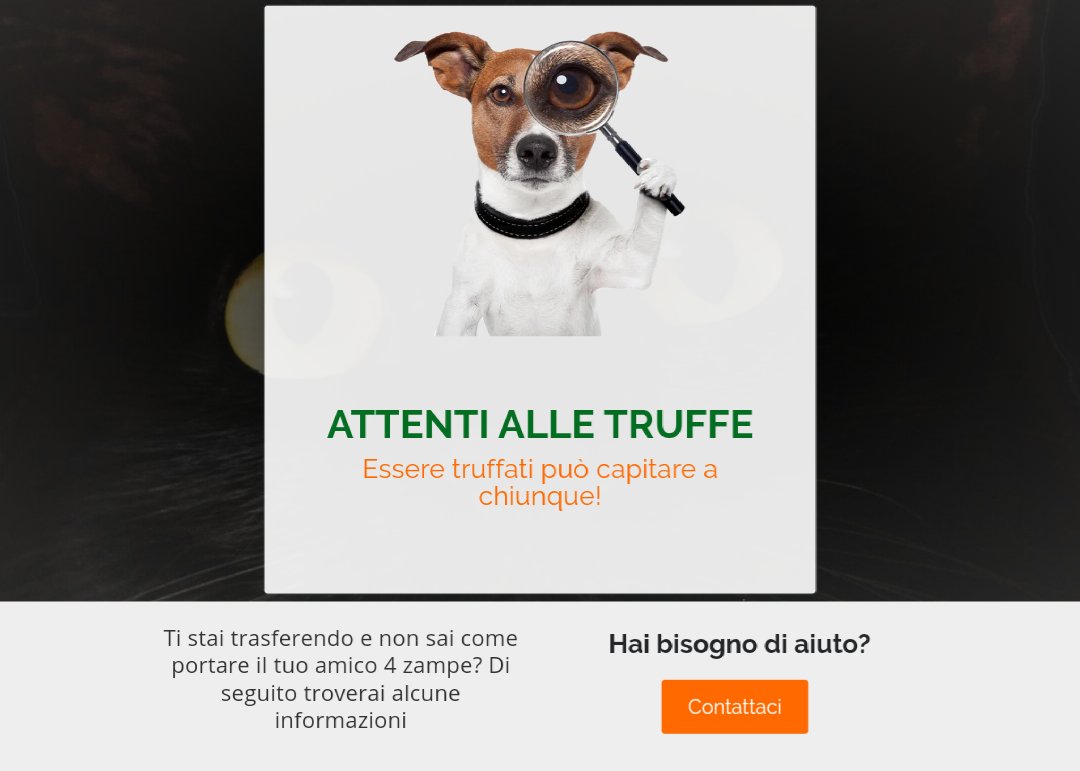 ReloCat_Italy's tweet photo. "Essere truffati può capitare a chiunque"
Leggi alcuni consigli su come riconoscere una truffa o come segnalarla. 🛃

https://t.co/yEsJfjqe4r

#truffe #cuccioli #petrelocation #pet #relocation #italy #Italia https://t.co/r1dpT5WV7H