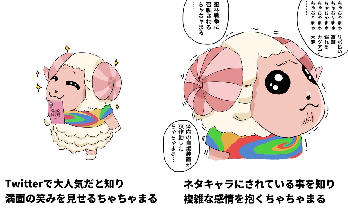 Twitterでエゴサするちゃちゃまる