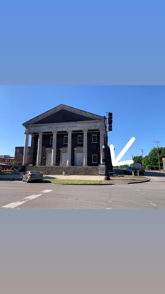 Come get your shirts from the preorder. We will be out here from 9-12 in front of First Baptist Church on Main Street. #declanstrong 🖤💛🖤💛