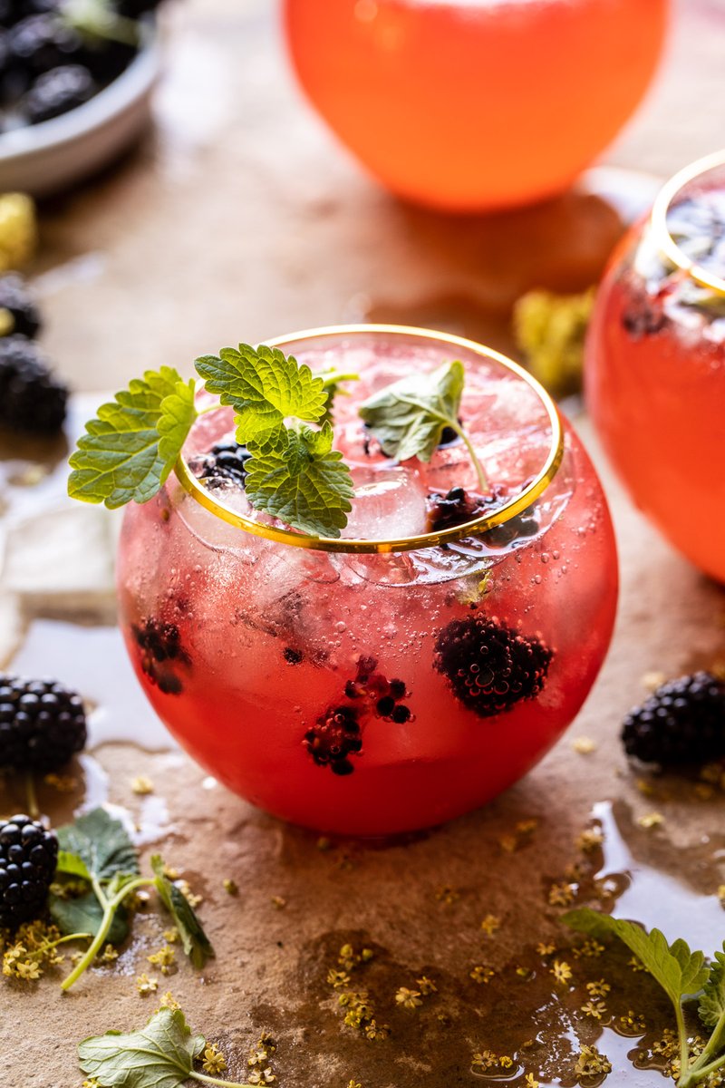 HBHarvest's tweet photo. New! Blackberry Champagne Mule...a Moscow Mule, but add blackberries and champagne. It's very good. And fun! https://t.co/KrxvySViKK https://t.co/Ax1oUE4hiR