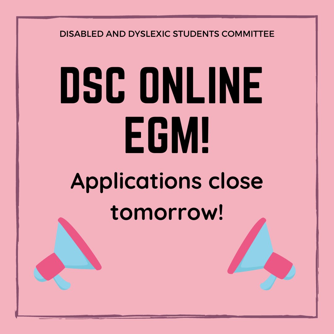 Reminder! Applications to fill positions on the DSC 2020-2021 committee close tomorrow! You can apply for the committee via the following form: forms.gle/qAhmUxSHV7MT4v…
Our EGM will be held on the 11th -13th of May 2020!