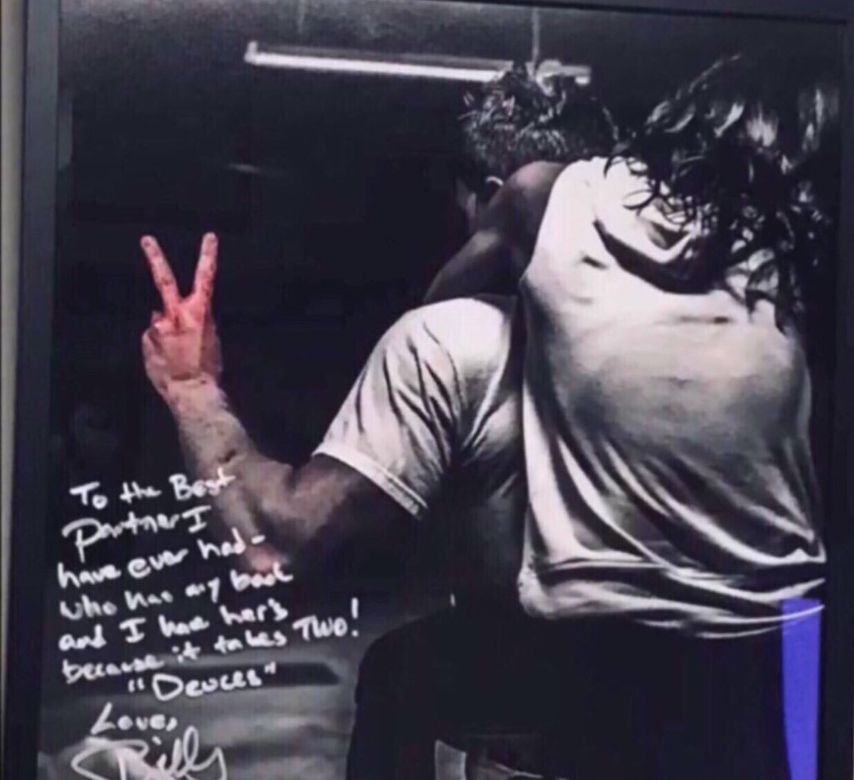 SoCalGibbFan's tweet image. It is a great joy working in my career with Kelly because she is dedicated and raw and real 💯

basically, I would, like, choose to be handcuffed to you 😻

best partners. best memories. ✌🏻🖤
#Killy #ItTakesTwo #Deuces