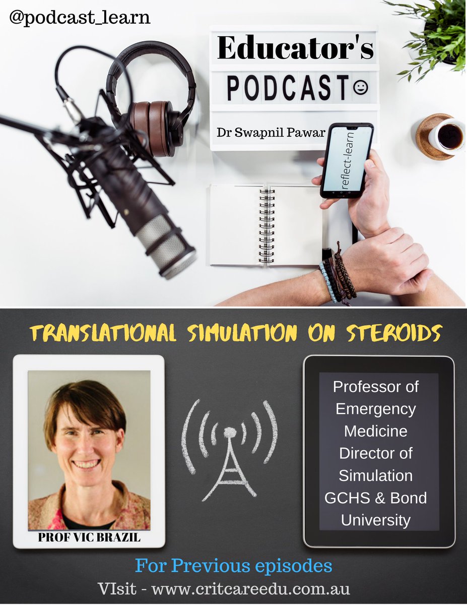 Swapnil Pawar (@reflect_learn) on Twitter photo Join <a href="/SocraticEM/">Victoria Brazil</a> from <a href="/sim_podcast/">Simulcast</a> in the latest episode <a href="/podcast_learn/">Educator's Podcast</a> , where we discuss the role of translational simulation in COVID-19 pandemic and potential challenges that simulation educators may face during this crisis. #MedEd #foamsim #FOAMed critcareedu.com.au/translational-… Join <a href="/SocraticEM/">Victoria Brazil</a> from <a href="/sim_podcast/">Simulcast</a> in the latest episode <a href="/podcast_learn/">Educator's Podcast</a> , where we discuss the role of translational simulation in COVID-19 pandemic and potential challenges that simulation educators may face during this crisis. #MedEd #foamsim #FOAMed critcareedu.com.au/translational-…