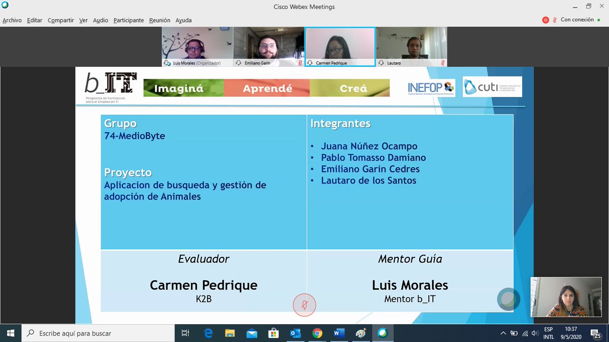 jenaraujo90's tweet photo. Siguen mis felicitaciones para dos equipos más con proyectos de apps para brindar servicios y gestión de adopción de animales #OrgulloBit
Genia @carmenpedrique con todos los piques, ideas y herramientas para sumar a los proyectos de los estudiantes! 🙌🏼
#ProgramaBit https://t.co/fBpxk0DOdb