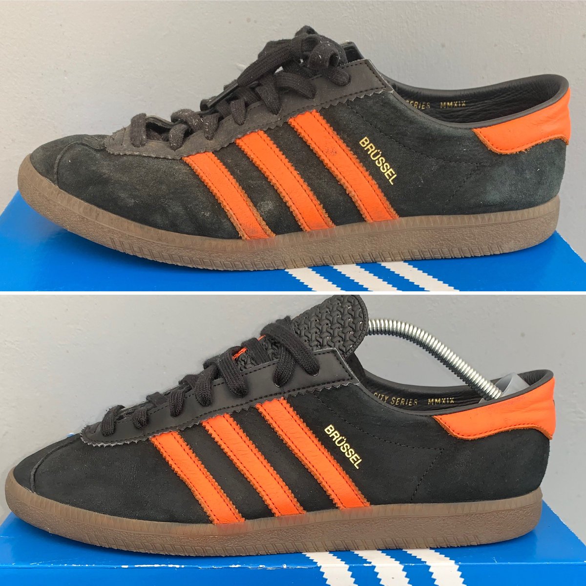 GlisteningKicks's tweet photo. A couple of pairs of #adidascityseries cleaned and tidied up going back #boxfresh and ready to go again!
Giving your kicks new life 👟✨ #adidasoriginals #adidasbrussel #adidasbern #sneakerrestoration #sneakercleaning #sheffield #sheffieldissuper #southyorksbiz #sufc #swfc https://t.co/eg0YEeXsOx
