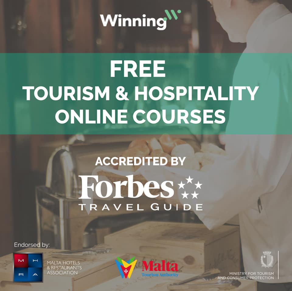 ⭐️⭐️⭐️⭐️ FREE Tourism and Hospitality online courses by <a href="/ForbesInspector/">Forbes Travel Guide</a> Travel Guide - register on winning.mhra.org.mt  
⭐️⭐️⭐️⭐️⭐️⭐️⭐️⭐️⭐️⭐️⭐️⭐️⭐️⭐️⭐️ <a href="/JuliaFarrugia/">Julia Farrugia</a> <a href="/gavin_gulia/">Gavin Gulia</a> <a href="/MTAMalta/">MTA Malta</a> <a href="/JohannButtigieg/">johann buttigieg</a> <a href="/MHRAMALTA/">MHRA</a>