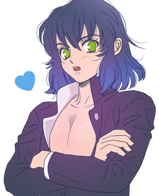 松子さんがTwitterに投稿した嘴平伊之助(鬼滅の刃)のイラスト。