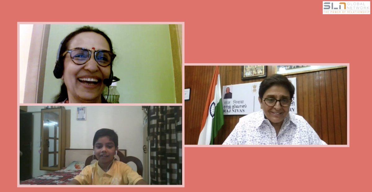 Francis_Joseph's tweet photo. One of the best SLN Shows, when Dr @thekiranbedi interacted about parenting, education, lockdown, self-discipline, cybersecurity, domestic violence, social distancing &amp; e-hug, excellently moderated by Dr @YoSwaroop. Refreshing to have a 7 year young Hrishi in #SLNshow @SLNIndia https://t.co/DyIFBBvOH2