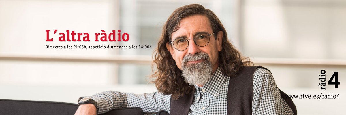 Avui, dimecres 13 maig, a les 21:05h, versió reduïda de L'@altraradio de @radio4_rne: indicatiu especial AM40LAR; AI.Just, de @justdigital_; X-COV de la @unicomplutense; @enderrock; “Hackathon Covid-19” del @TecnoCampus de Mataró; WaveNetEQ de @Google.