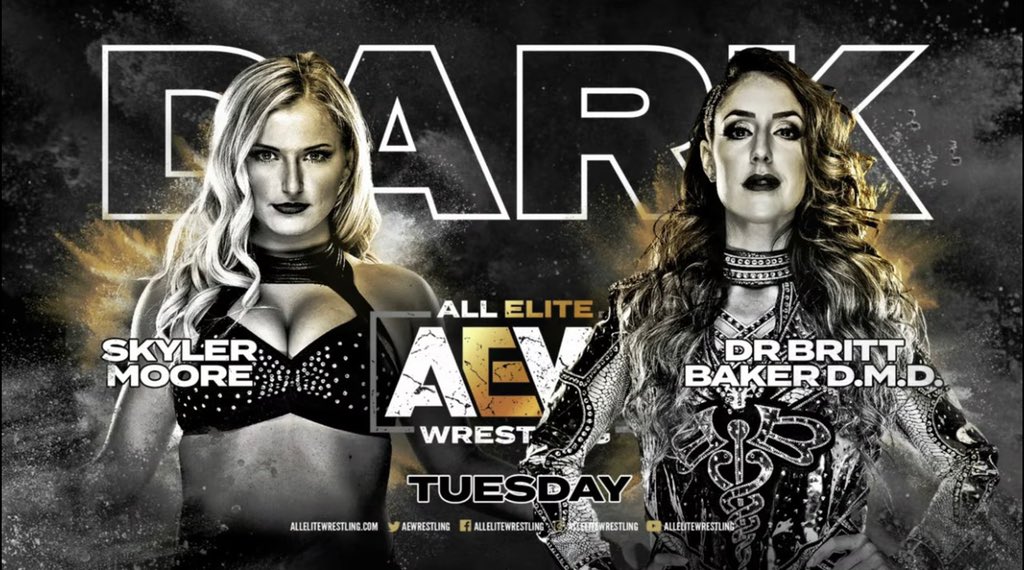 RealSkylerMoore's tweet photo. This Tuesday, I’m going to leave you wanting Moore on #AEWDark!⁣
⁣
Tune in Tuesday at 7e/6c on https://t.co/ddMFyQxUyn. ⁣
⁣
#WeWantMoore #AllEliteWrestling https://t.co/OxNZva6x4p