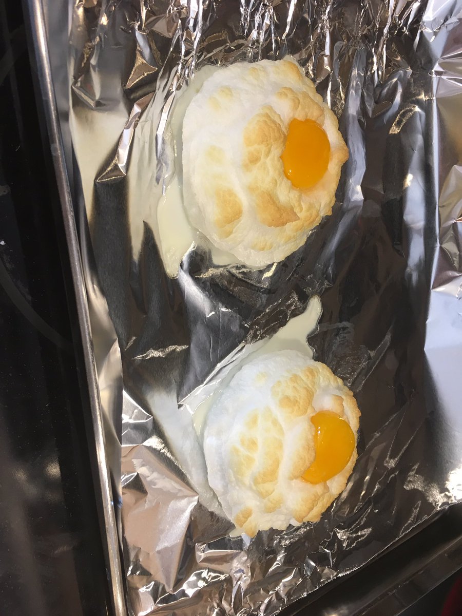 CortMatthews's tweet photo. @foodwishes The hubs made cloud eggs for breakfast. You just eat it over a piece of toast. It was quite yummy!!! https://t.co/nWvST2CnnJ