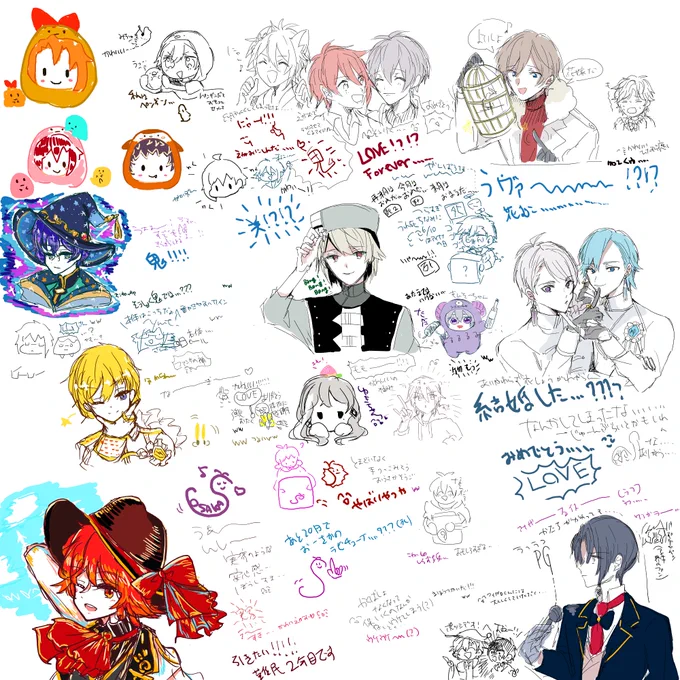 クレハちゃんと絵チャしてきました〜!ごちゃごちゃ楽しい〜! 