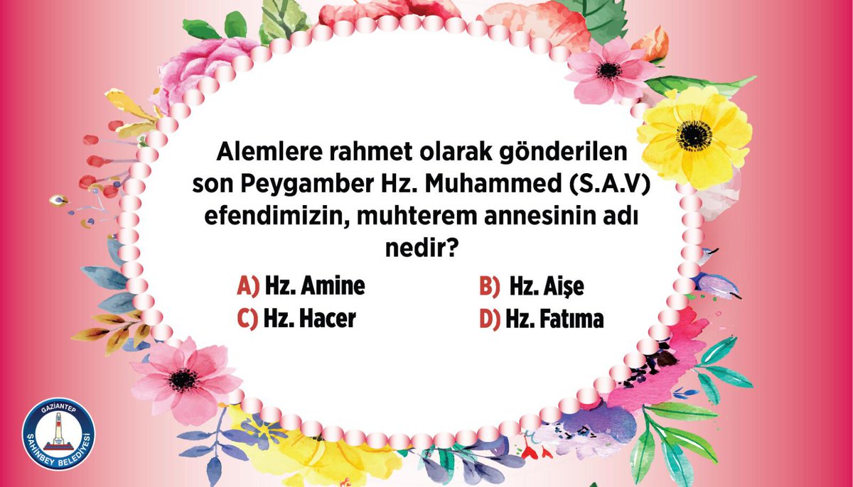 Sevgili hemşehrilerim, #AnnelerGünü'ne özel '100' Adet Fincan Takımı 🍵 ödüllü sorumuza cevaplarınızı bekliyorum.