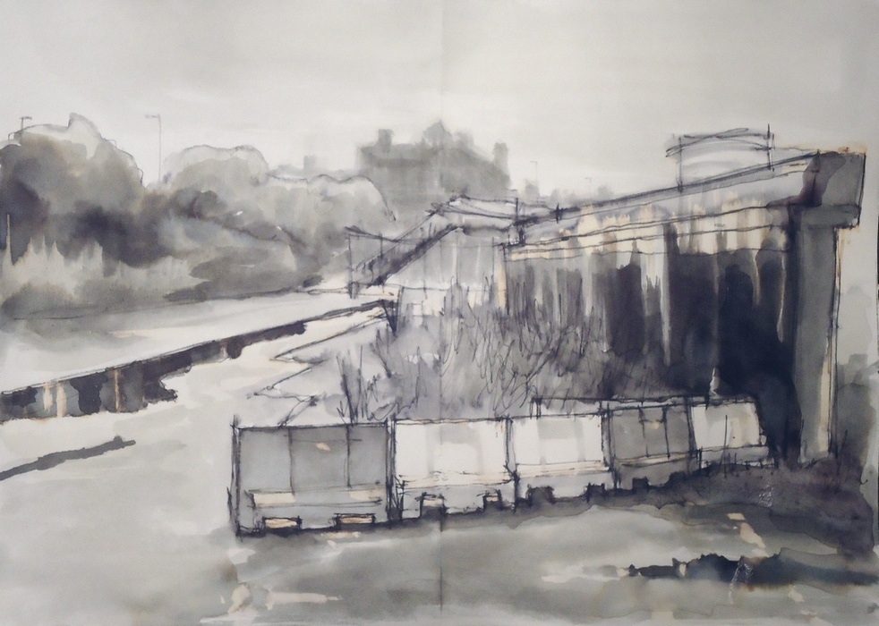 Lindsey_Art's tweet photo. Beyond The Docks, Leith
20x28cm ink | paper
unframed
#ArtistSupportPledge
Smallscale #paintings under £200 (not inc postage)
#quietstreets #pedestrianroutes #dailywalking #antisocial #isolation #periphery #urbanarteries #cityscape #urbanshadow
#Leith #Edinburgh #Scotland https://t.co/RHy95qFpMC