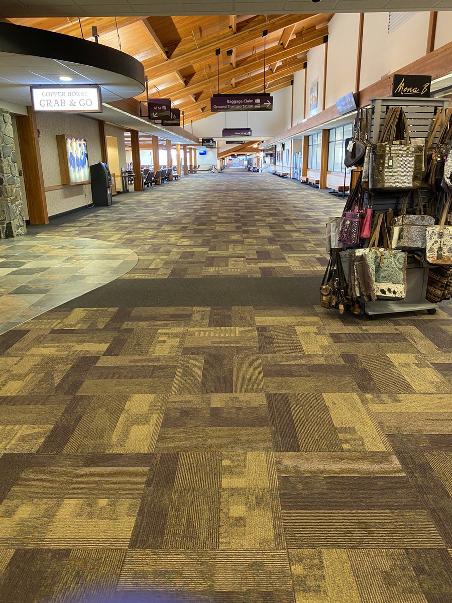 megynkelly's tweet photo. A look at the airports I traveled thru for the Tara Reade interview. Never seen anything like it - these were all mid-day, weekday. https://t.co/mAFcRQmyhb