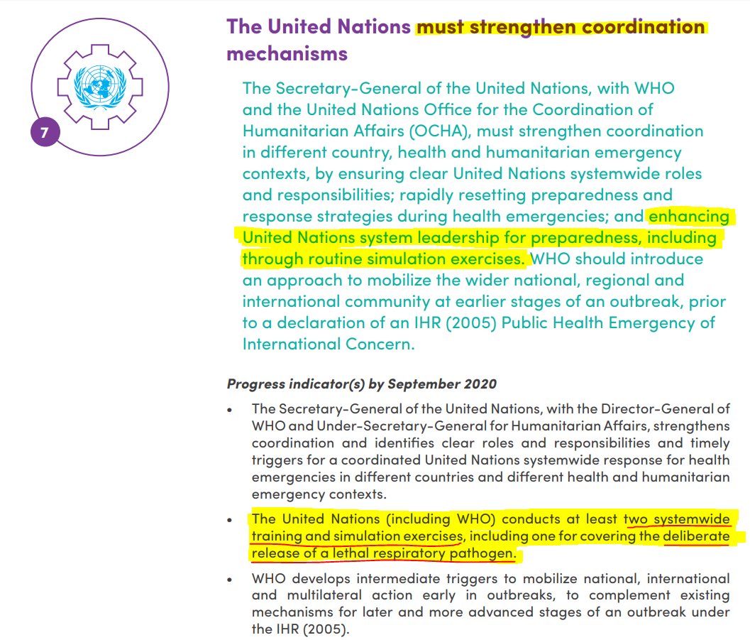 UN's Global Preparedness Monitoring Board convened by WHO & World Bank issued a Report in Sep 2019 ( https://reliefweb.int/sites/reliefweb.int/files/resources/GPMB_annualreport_2019.pdf) that calls for UN strengthening by SIMULATION of "the deliberate release of a lethal respiratory pathogen".The COVID panic started with MODEL SIMULATION!