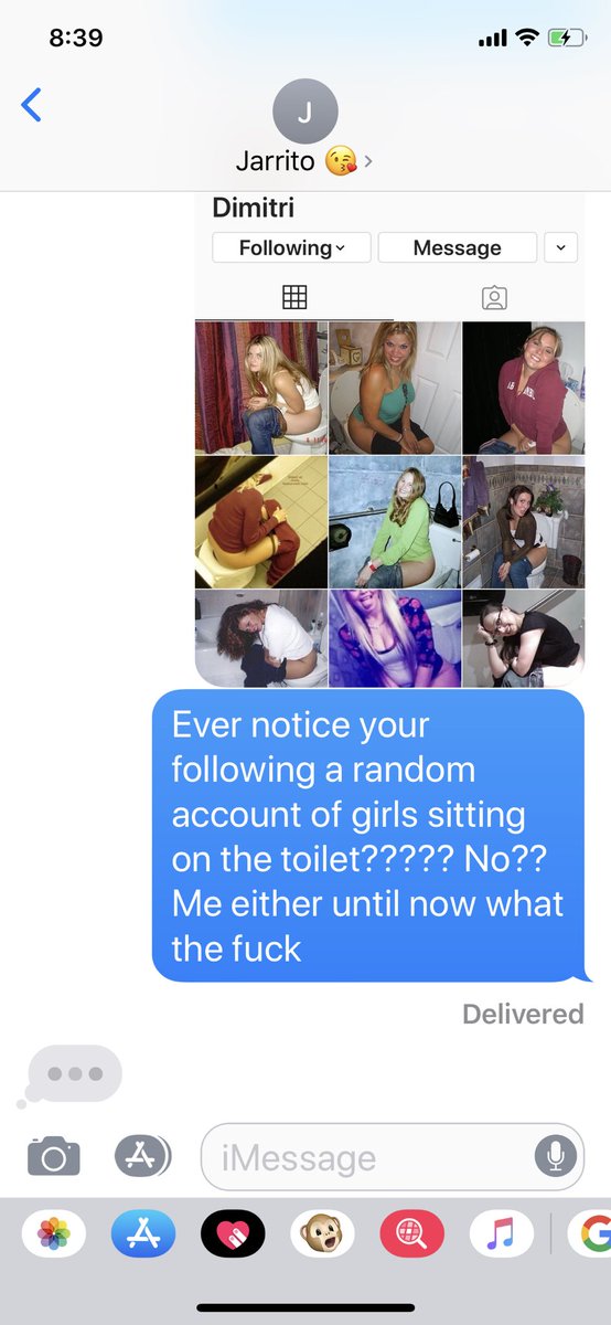 d_shizzle1's tweet photo. PSA: a reminder to change your social media passwords often or you will wake up to a feed full of girls sitting on the toilet #wtf https://t.co/lOu4biwC8Q