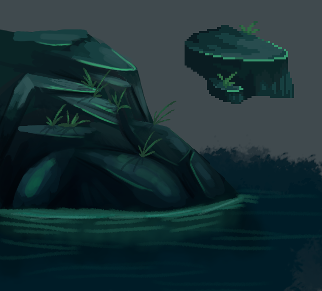 ttojgame's tweet photo. From concept art to pixel art - part of the process for asset creation

#platformer #madewithgamemaker #pixelart #pixel #gamedev #indiedev #indiegame #gamemaker #indiegames #metroidvania #screenshotsaturday https://t.co/mGTuwQDDUg