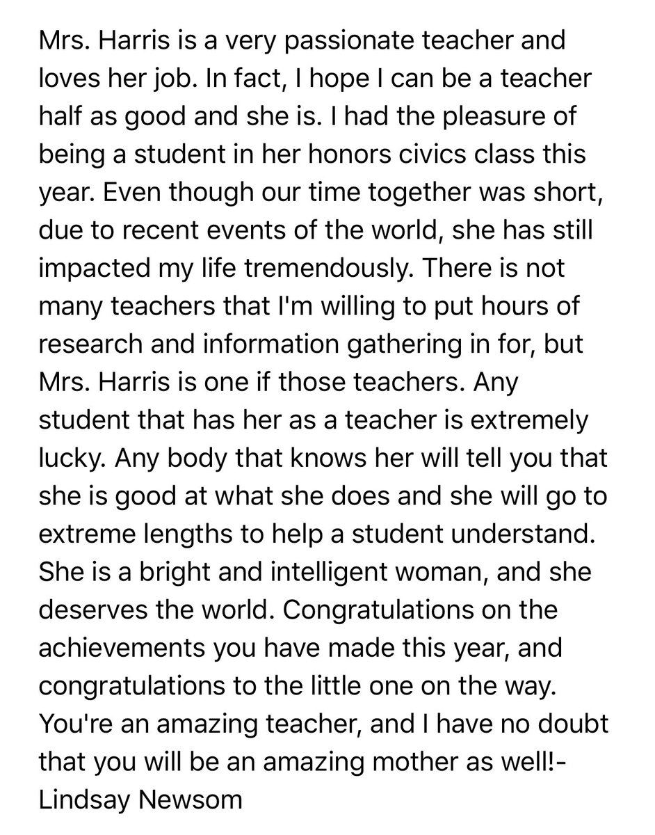 megan_mayhew's tweet photo. Last, but not least, Teacher Appreciation Spotlight: Misty Harville Harris, History Teacher and LHS Teacher of the Year 🐾🖤🐾 https://t.co/7uHriq7LlZ