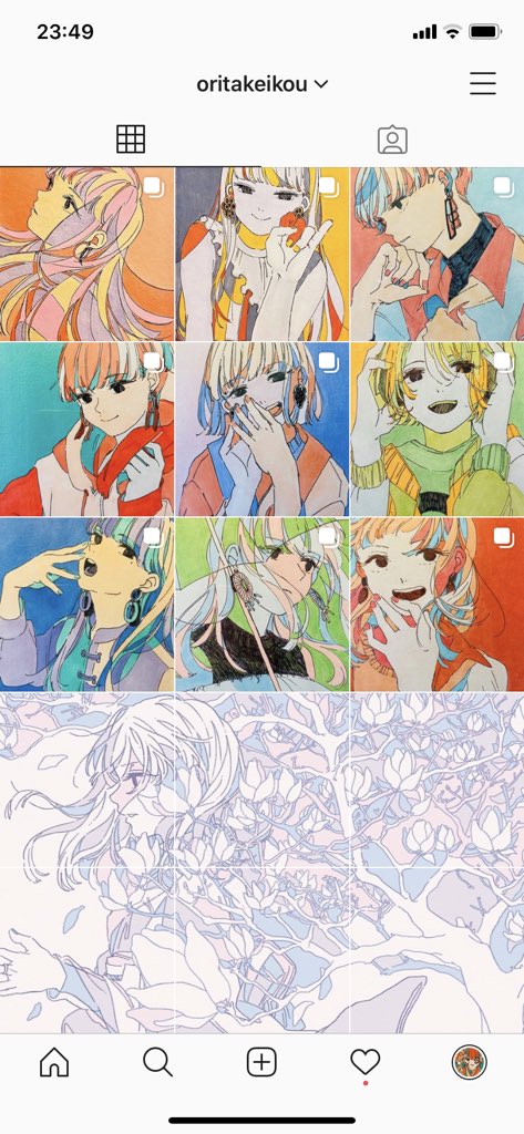 しばらくInstagramでコソコソ絵の投稿を習慣にしてたんですが、おかげさまでフォロワーさんもそろそろ6000人ほどになりそうです。出遅れ気味ではありつつ、絵を蓄えられる場所ができて嬉しい。
Instagramに置くかどうかはわからないけど、もう少し時間かけて深めの作品を増やしてゆきたいお気持ち。 