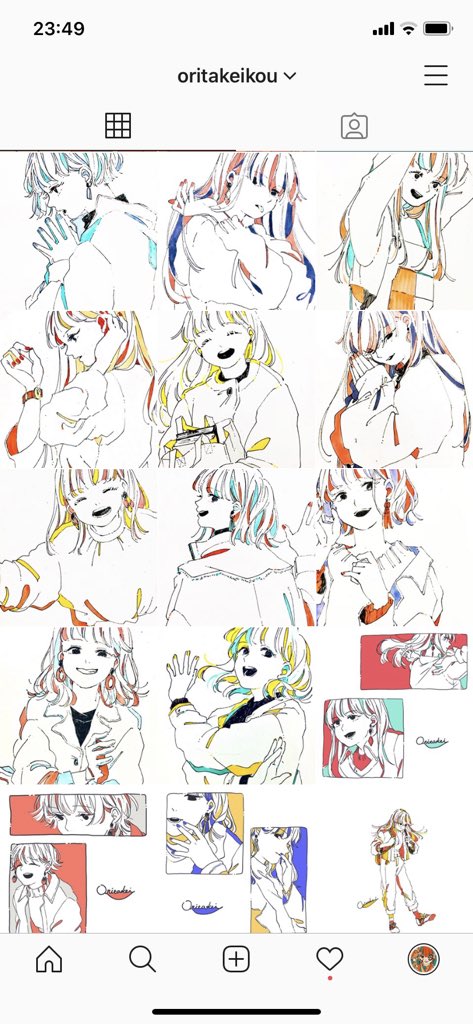 しばらくInstagramでコソコソ絵の投稿を習慣にしてたんですが、おかげさまでフォロワーさんもそろそろ6000人ほどになりそうです。出遅れ気味ではありつつ、絵を蓄えられる場所ができて嬉しい。
Instagramに置くかどうかはわからないけど、もう少し時間かけて深めの作品を増やしてゆきたいお気持ち。 