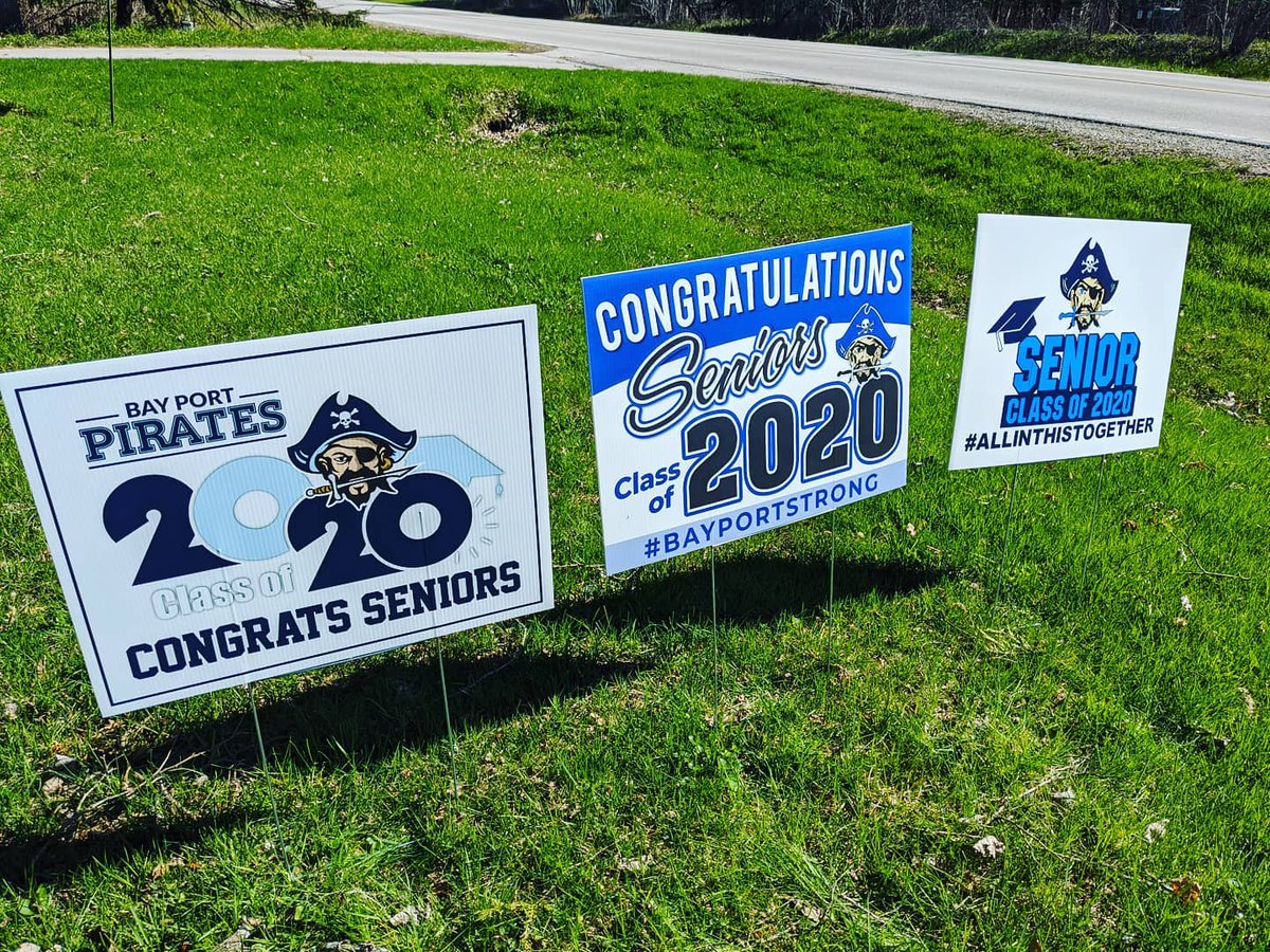 dkhoskyn's tweet photo. An awesome addition to our collection!  Thanks 
@HSSD and @BayPortHS we appreciate it very much!  #bayporthighschoolclassof2020 https://t.co/OlEJKXOZYI