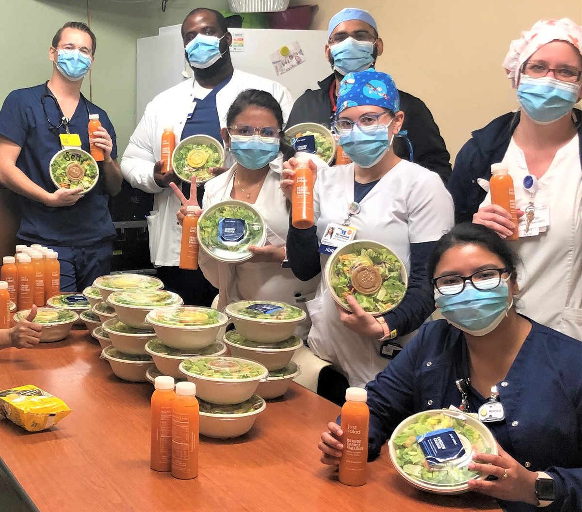 justsalad's tweet photo. To every #HealthcareHero at @memorialregionalhealth: #THANKYOU!
#healthcareworkers #nursesweek #CourageousClass https://t.co/W8qWBzs9Mj
