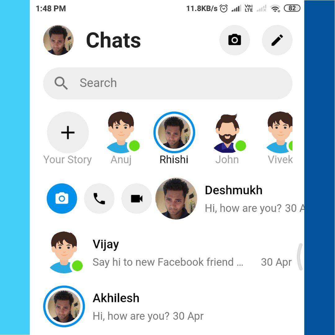 follow2vivek's tweet image. Facebook Messenger UI Design in Flutter.
Learn more at 👉appwithflutter.com/flutter-ui-des…
Follow us at @appwithflutter for daily Flutter updates.
.
.
.
#flutter #flutterdev #appwithflutter #Facebook #messenger #uidesign #uplabs #dribble #MobileApp #dart #Android #ios #ReactNative