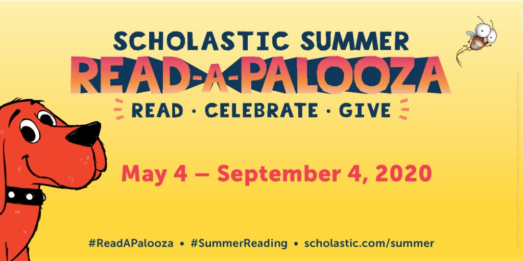 ScholasticEdu's tweet photo. Teachers, Scholastic Summer #ReadAPalooza is officially open! Students can read all summer long, earn their Reading Streaks, unlock book donations, and earn rewards in Scholastic Home Base. Learn more here → https://t.co/76H7D9VmSj https://t.co/bp1nW1rTHp