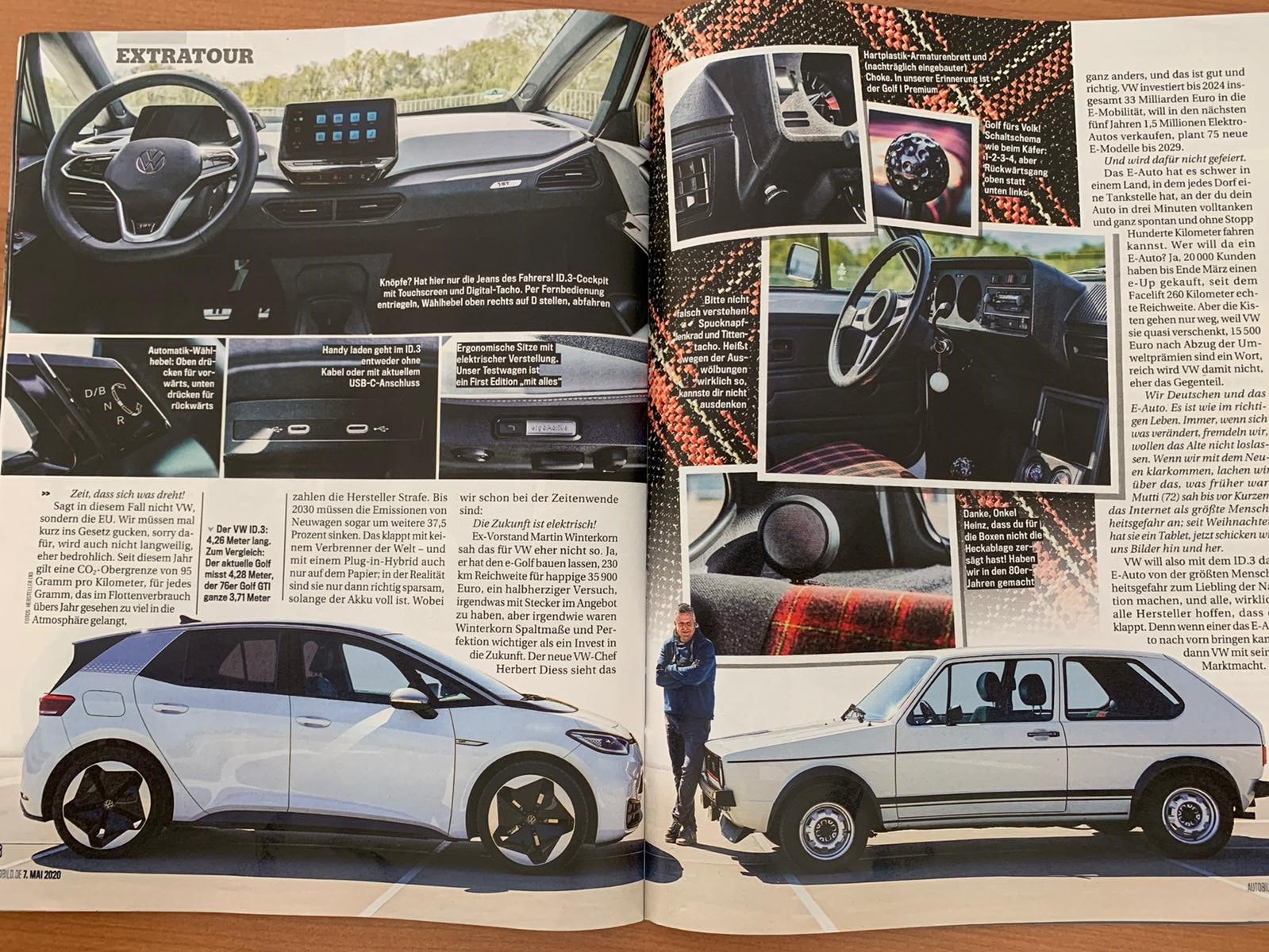 Jurgen Stackmann On Twitter Weekend Literature Thanks To The Autobild Team And Andreas May For This Wonderful Article On Our Vwid3 In Comparison To The Iconic Vwgolf Gti Mk 1 Can T